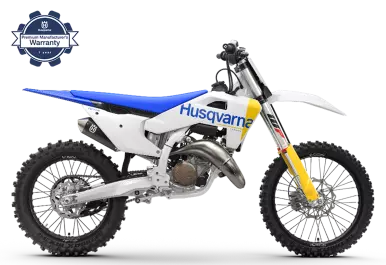 Husqvarna TC 125 crossmotor model 2027, zijaanzicht rechts