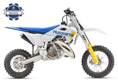 Husqvarna TC 50 kindercrossmotor model 2027, zijaanzicht rechts