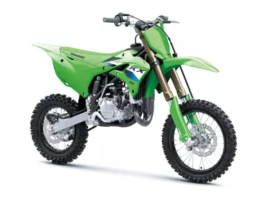 Kawasaki KX85 crossmotor model 2027 in Lime Green